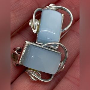 Signed Cora vintage clip on earrings.